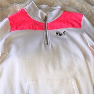 Pink quarter zip